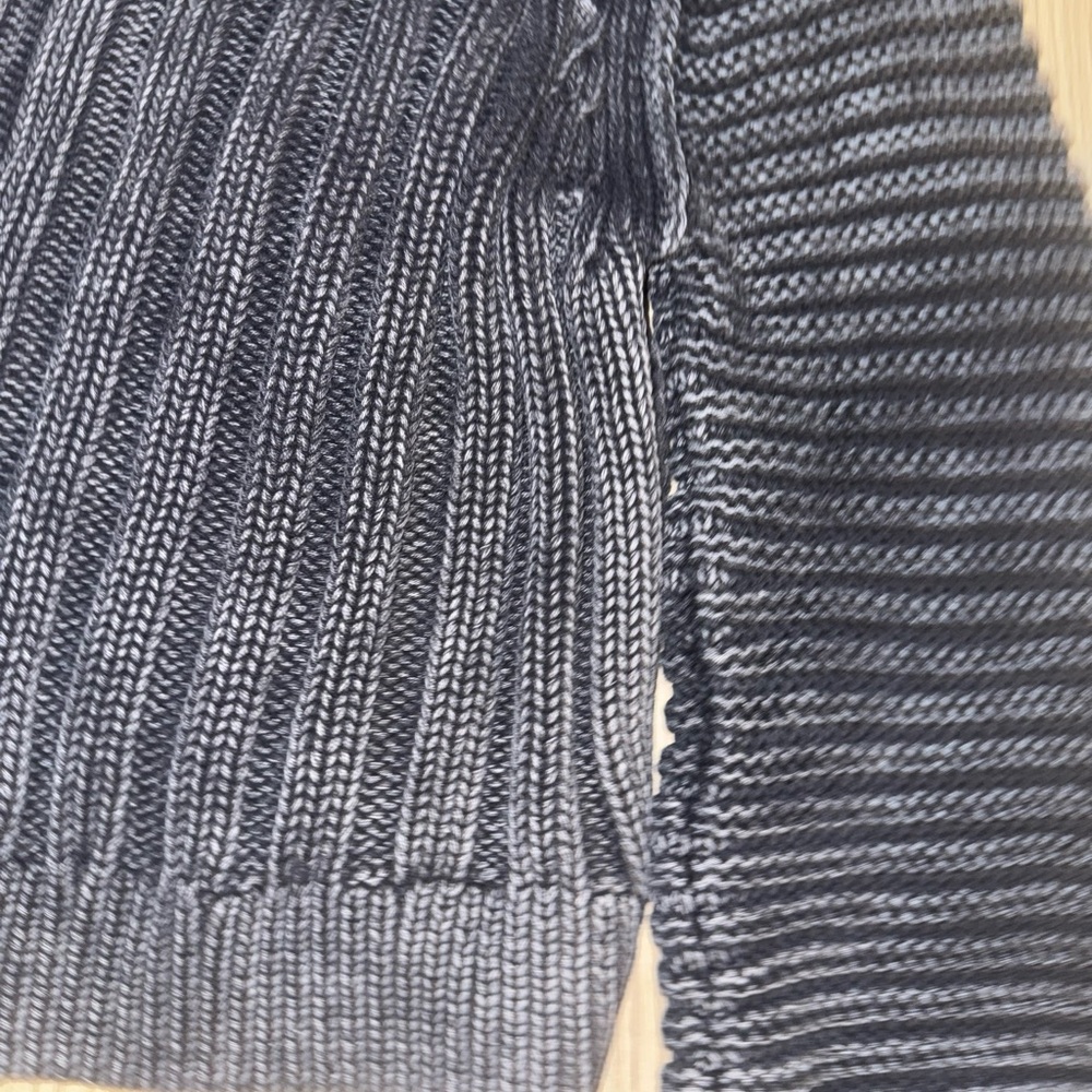 Free People Cable-Knit Mock Neck Sweater - Charcoal Chunky‎ Cozy Boho Chic - Picture 7 of 7